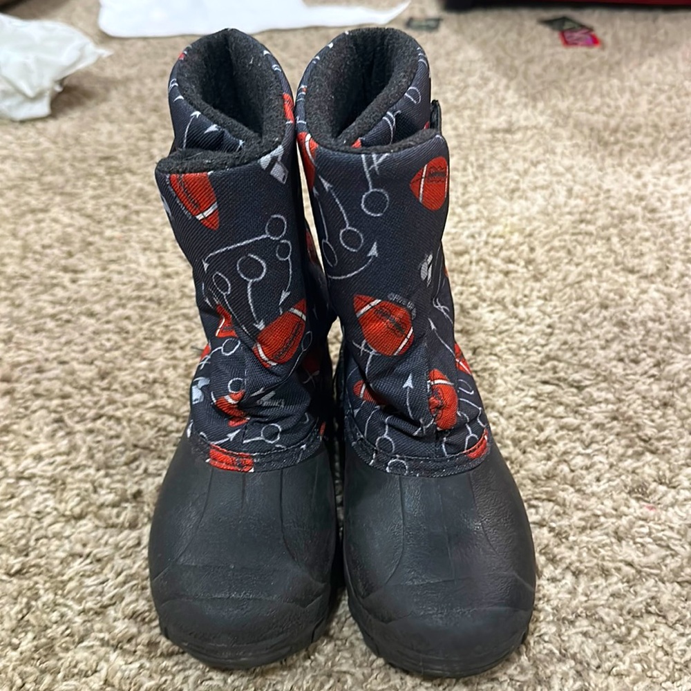 Football print Tundra Winter Snow Boots